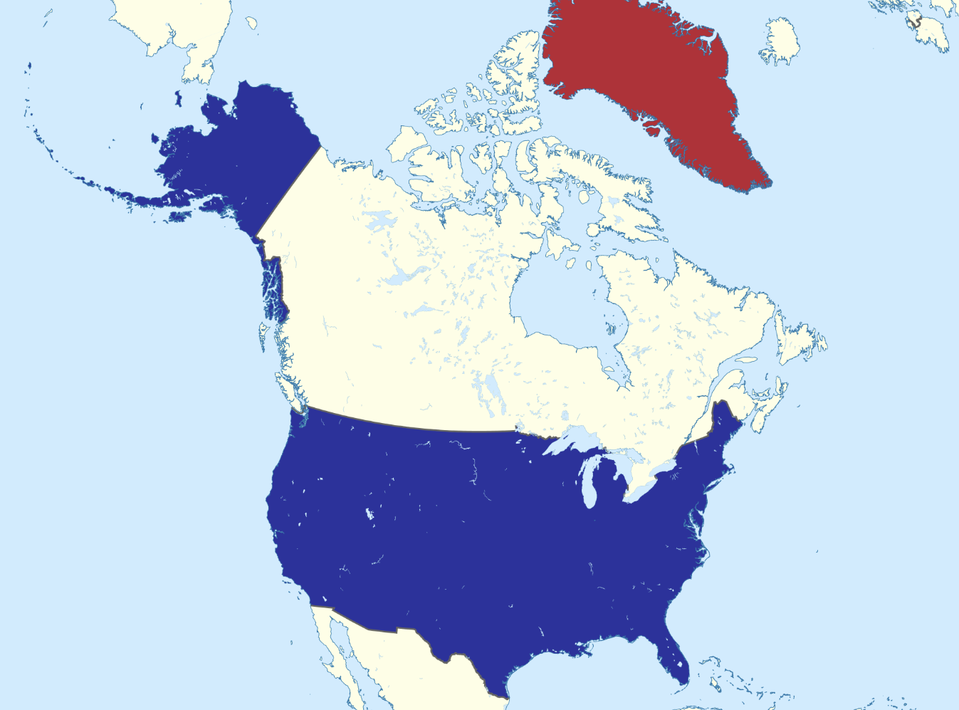 bandaríkin og grænland+