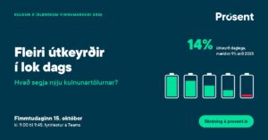 kulnun Íslendinga 2026 Prósent